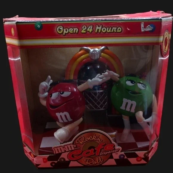 M&M rocking roll cafe candy dispenser